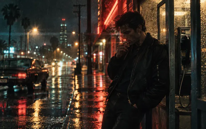 Last Call: A payphone and a cigarette.